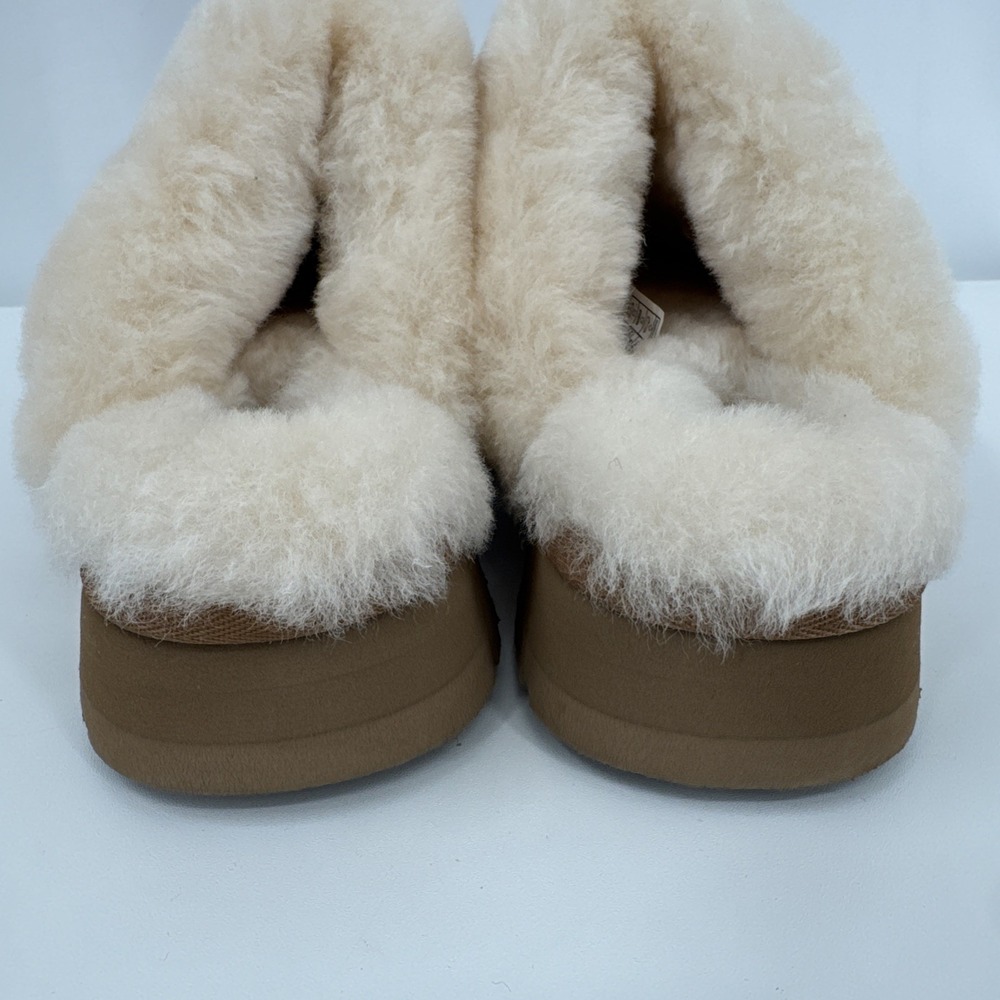 UGG Brand Disquette Platform Slippers Shoes Chestnut Size 7 NEW - Picture 5 of 10
